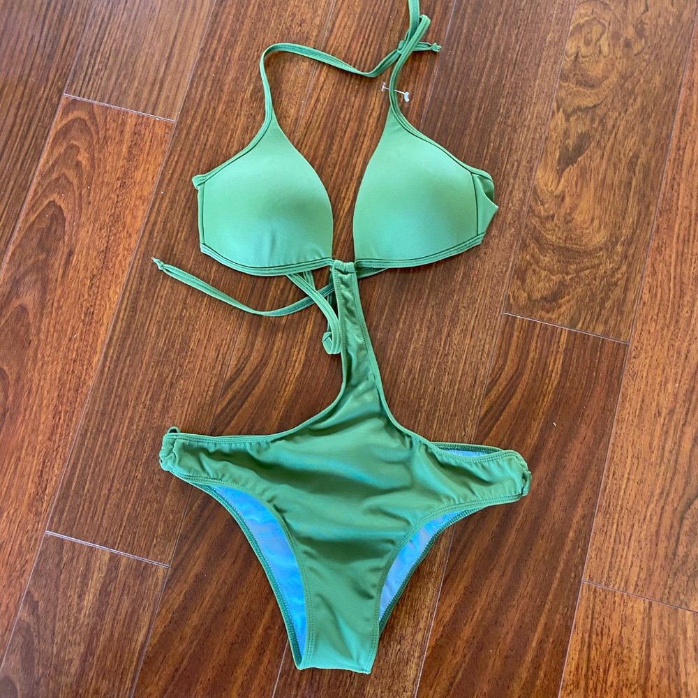 Agatha Cactus Green One Piece Bathing Suit